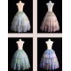 Cyans Qing Monet's Water Lilies Corset Top II Skirts and Sets(4 Colours/Full Payment Without Shipping)
